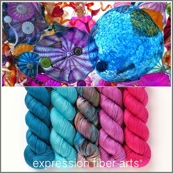 Blown Glass Hues 'OASIS' FINGERING