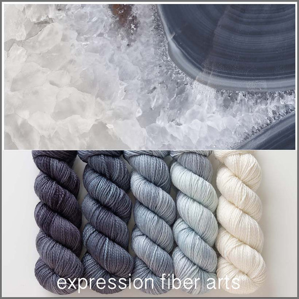 Oopsy Blue Lace Agate Hues 'BUTTERY' WORSTED KIT