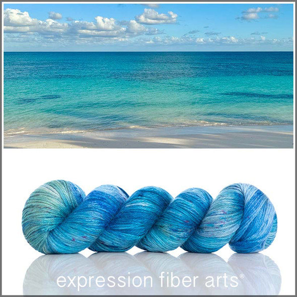 Pre-Order Caledonia Blue 'ALPACA SILK' DK