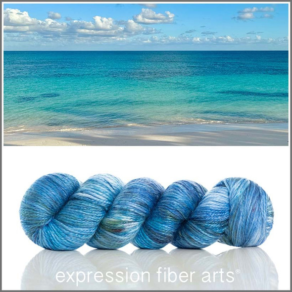 Caledonia Blue 'LUSTER' WORSTED