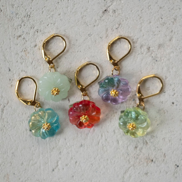 Blooming Blossoms Stitch Markers– Set of 5