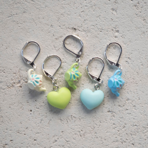 Minty Dreams Stitch Marker- Set of 5