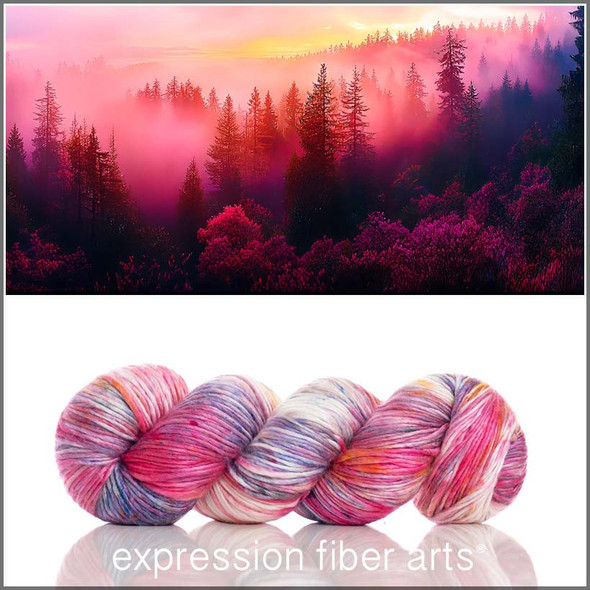 Fuchsia Fog 'PEARLESCENT' WORSTED