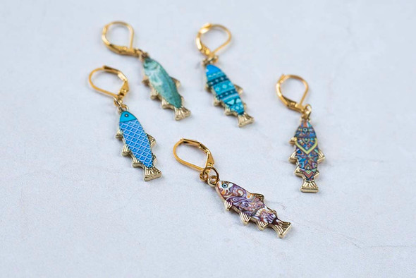 Funky Fish Stitch Markers – Set of 5