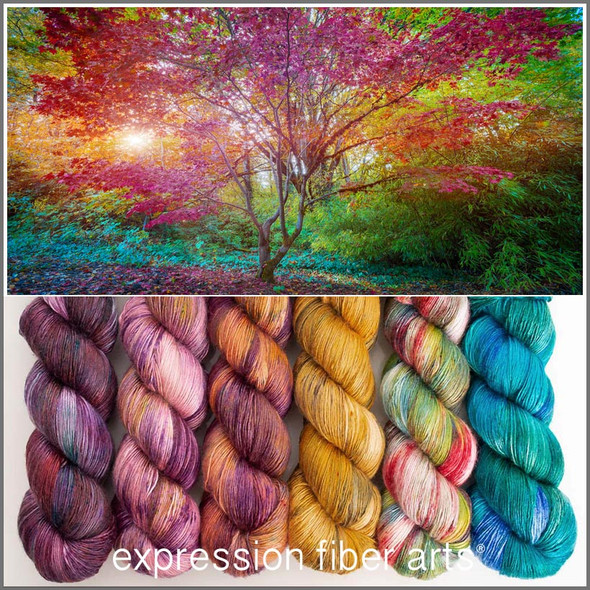 Japanese Maple Hues 'PEARLESCENT' FINGERING KIT