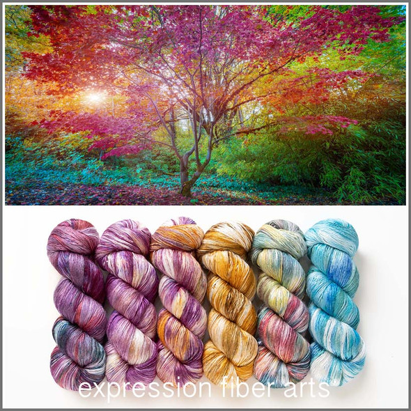 Japanese Maple Hues 'PEARLESCENT' FINGERING KIT