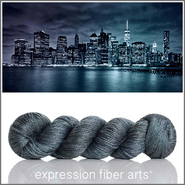 New York at Night 'LUSTER' WORSTED