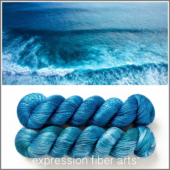 Pre-Order North Sea Teal Hues 'ALLURE' FINGERING KIT