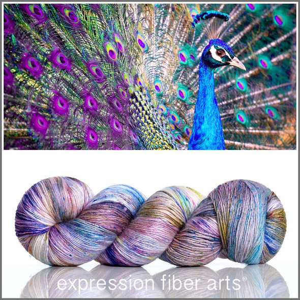 Peacock Elegance 'PEARLESCENT' FINGERING