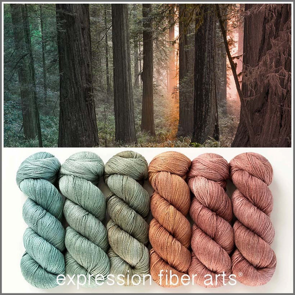 Redwood Forest Hues 'MOONGLEAM' Fingering