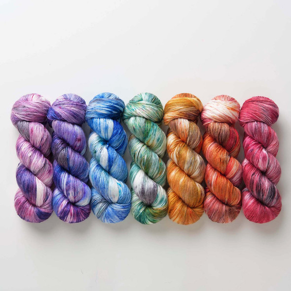Speckled Chakra Hues 'PEARLESCENT' FINGERING KIT