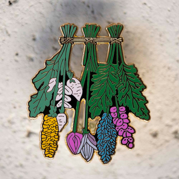 Dried Flowers Enamel Pin