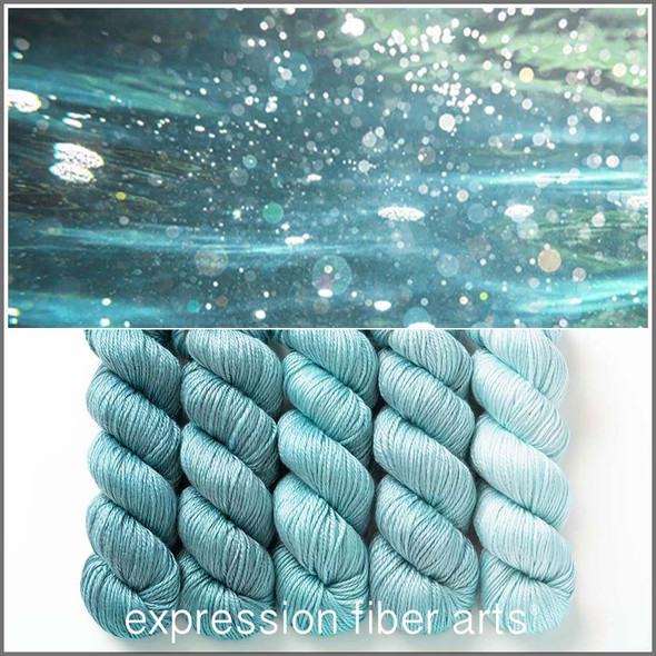 Underwater Hues 'LUSTER' WORSTED KIT