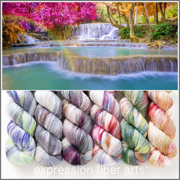 Pre-Order Waterfall Hues 'PEARLESCENT' FINGERING KIT