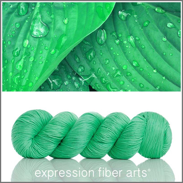 Zesty Green 'CALMING COTTON' FINGERING